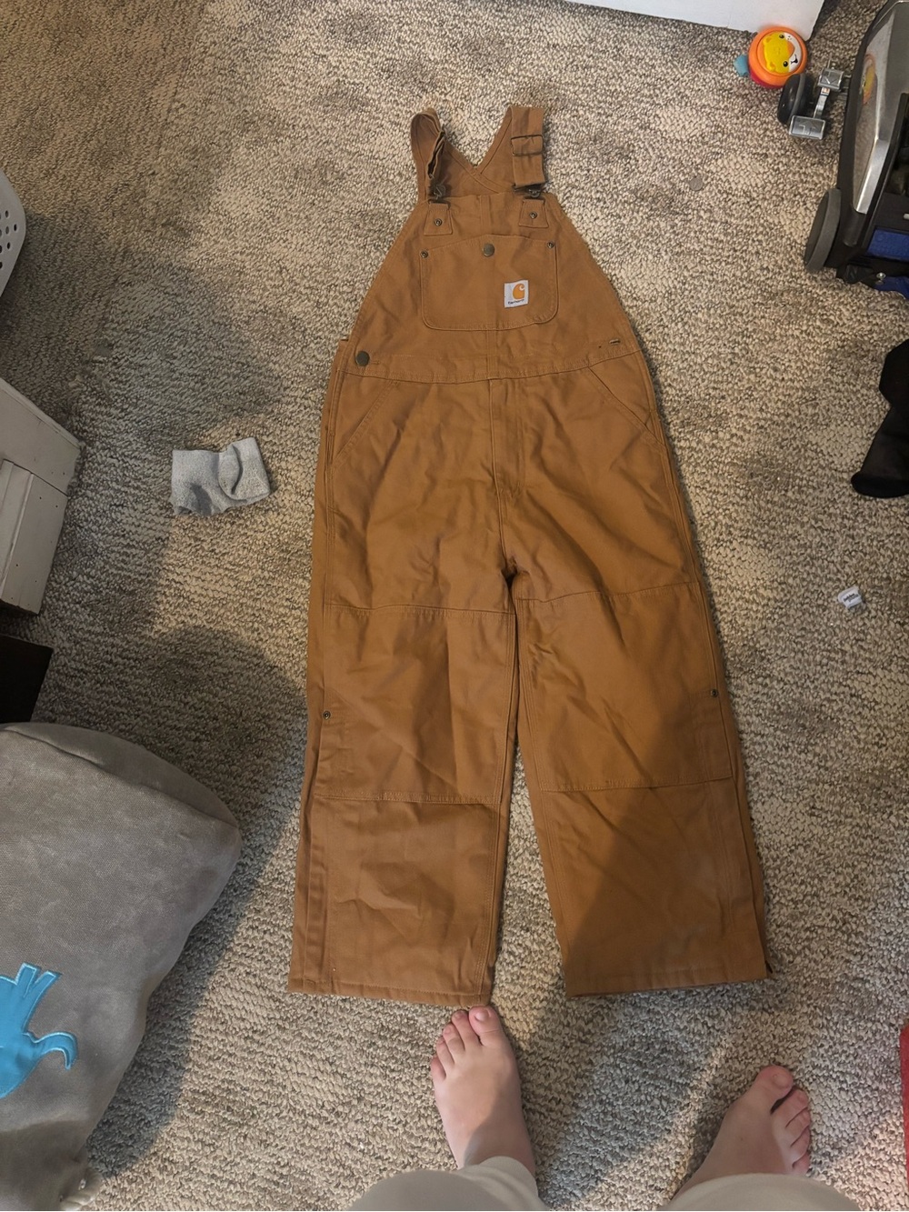 Carhartt Tan Workwear Duck Overalls